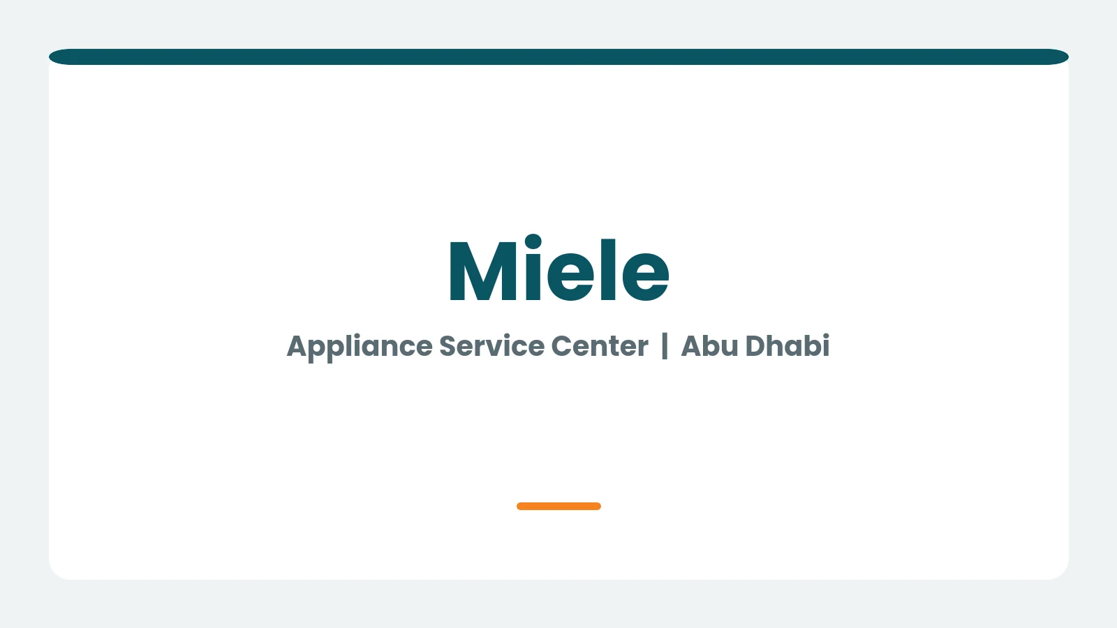 Miele appliance repair in Abu Dhabi, Al Haram Electrical Appliances Repairs Shop technician, Abu Dhabi
